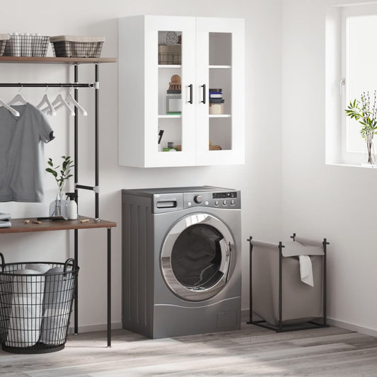 Berkfield Wall Mounted Cabinet White 69.5x34x90 cm