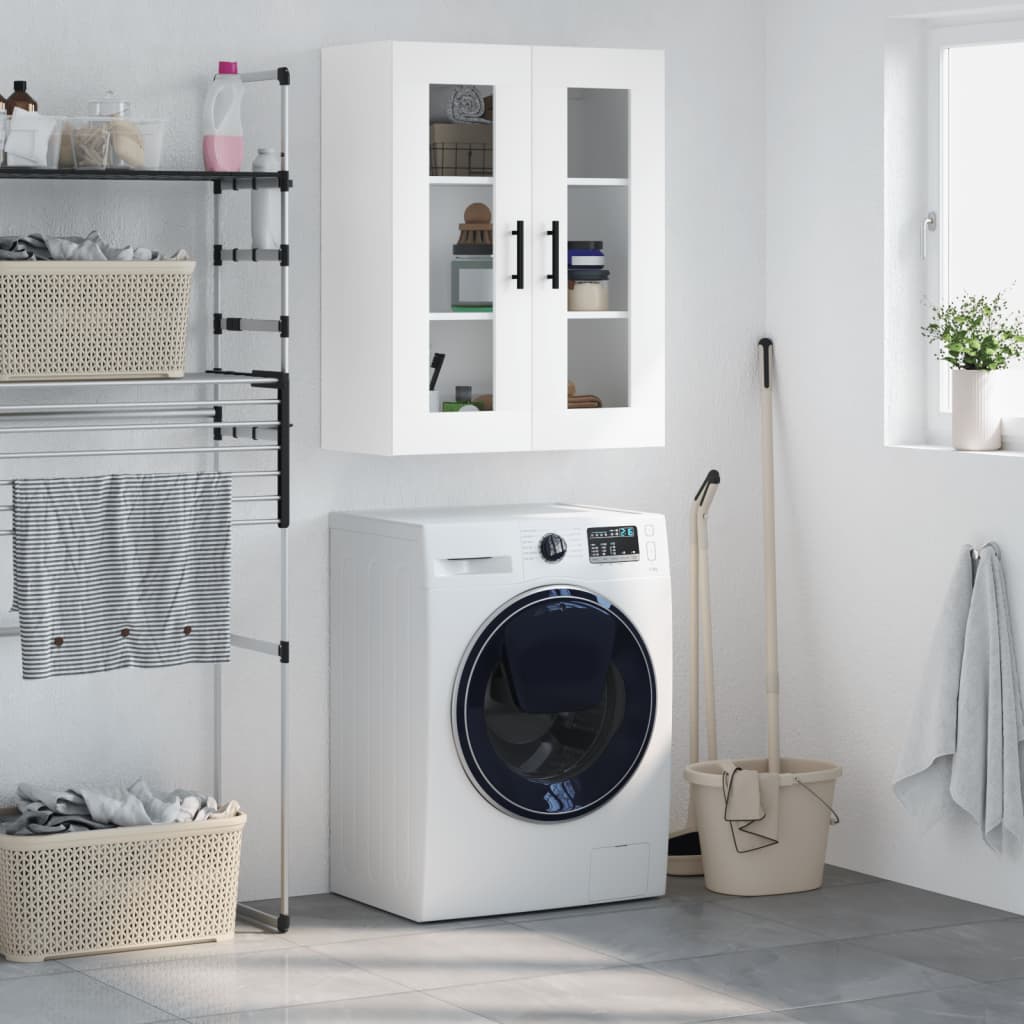 Berkfield Wall Mounted Cabinet White 69.5x34x90 cm