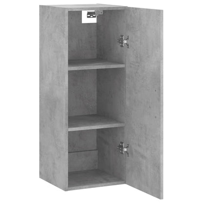 Berkfield Wall Mounted Cabinet Concrete Grey 34.5x34x90 cm