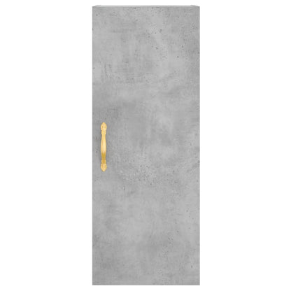 Berkfield Wall Mounted Cabinet Concrete Grey 34.5x34x90 cm