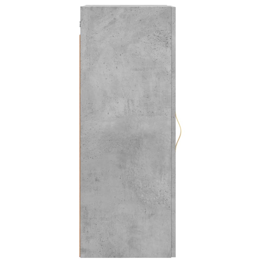 Berkfield Wall Mounted Cabinet Concrete Grey 34.5x34x90 cm