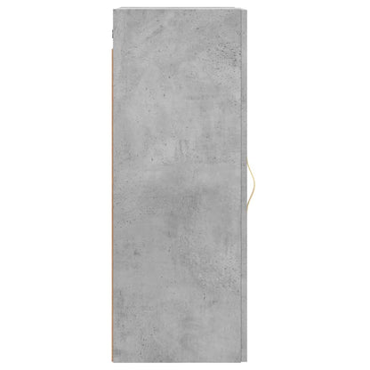Berkfield Wall Mounted Cabinet Concrete Grey 34.5x34x90 cm