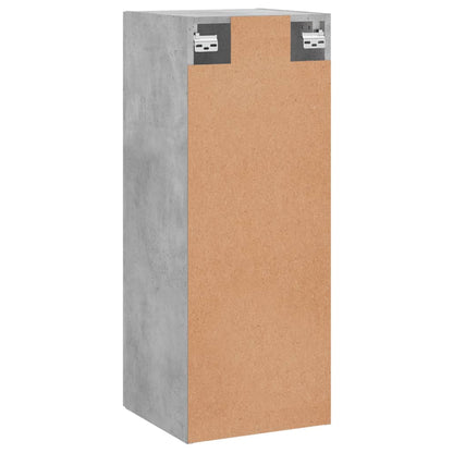 Berkfield Wall Mounted Cabinet Concrete Grey 34.5x34x90 cm