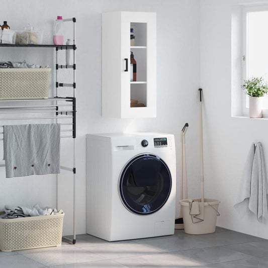 Berkfield Wall Mounted Cabinet White 34.5x34x90 cm