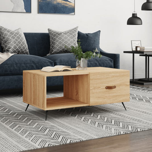 Berkfield Coffee Table Sonoma Oak 90x50x40 cm Engineered Wood