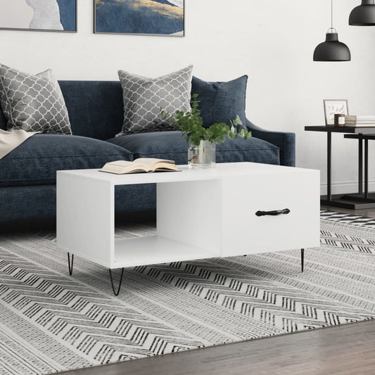 Berkfield Coffee Table White 90x50x40 cm Engineered Wood