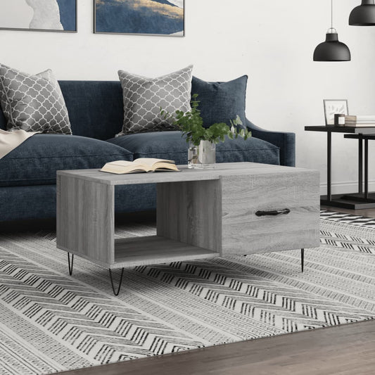 Berkfield Coffee Table Grey Sonoma 90x50x40 cm Engineered Wood
