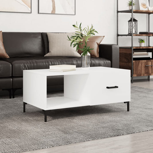 Berkfield Coffee Table White 90x50x40 cm Engineered Wood