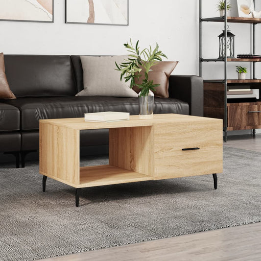 Berkfield Coffee Table Sonoma Oak 90x50x40 cm Engineered Wood