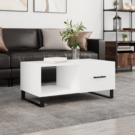 Berkfield Coffee Table White 90x50x40 cm Engineered Wood