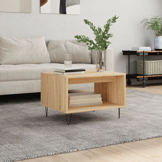 Berkfield Coffee Table Sonoma Oak 60x50x40 cm Engineered Wood