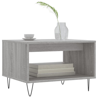 Berkfield Coffee Table Grey Sonoma 60x50x40 cm Engineered Wood