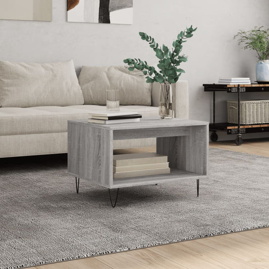 Berkfield Coffee Table Grey Sonoma 60x50x40 cm Engineered Wood