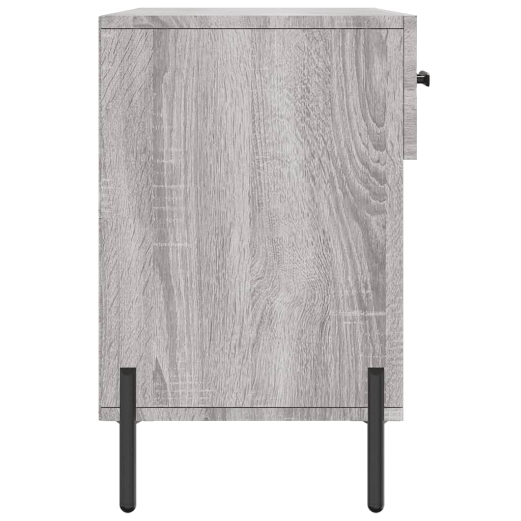 Berkfield Shoe Bench Grey Sonoma 102x35x55 cm Engineered Wood