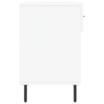 Berkfield Shoe Bench White 102x35x55 cm Engineered Wood