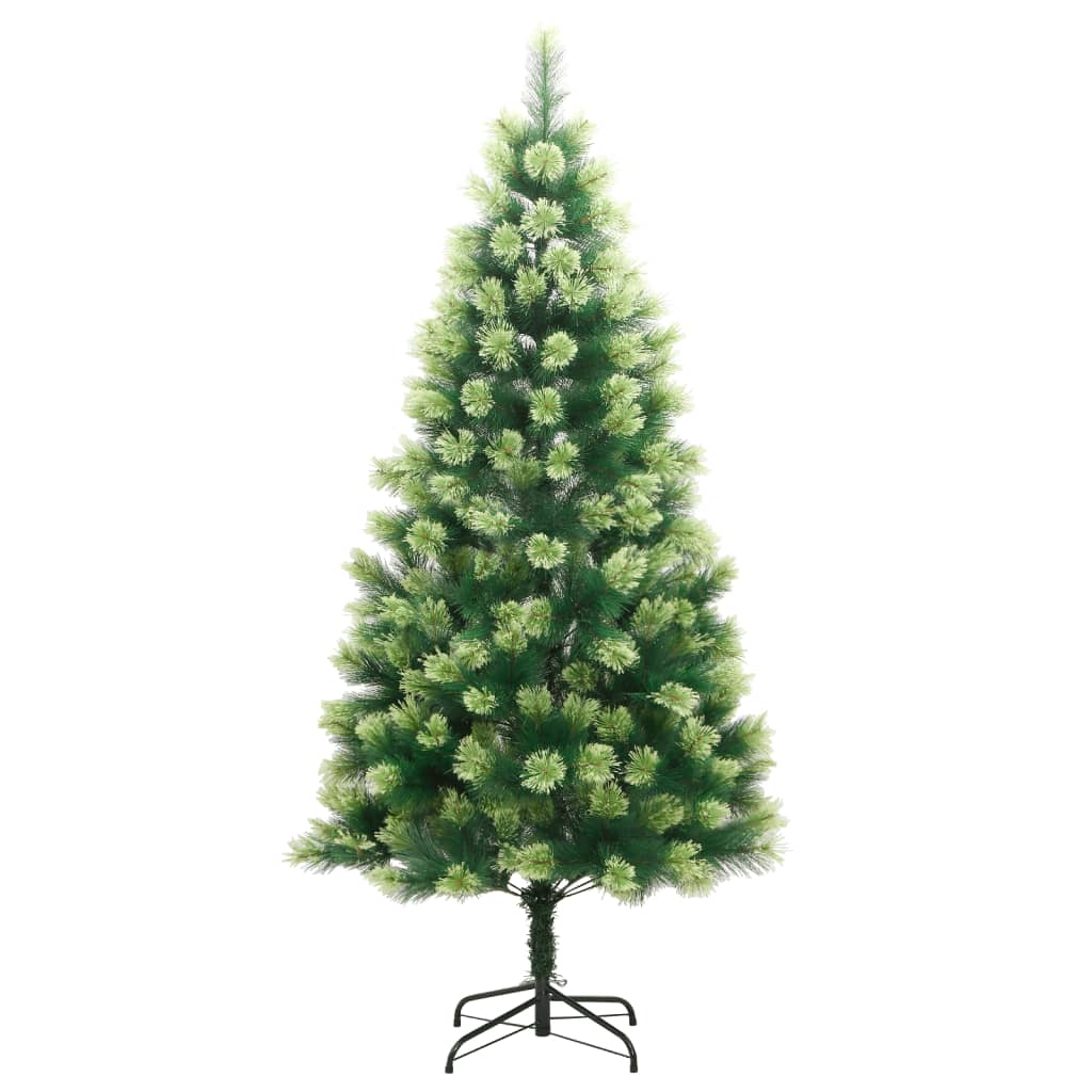 Berkfield Artificial Hinged Christmas Tree with Stand 180 cm