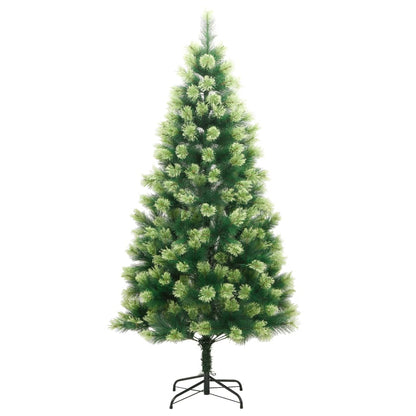 Berkfield Artificial Hinged Christmas Tree with Stand 180 cm