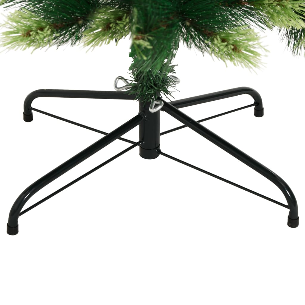 Berkfield Artificial Hinged Christmas Tree with Stand 180 cm