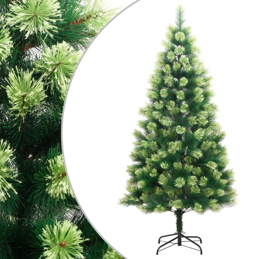 Berkfield Artificial Hinged Christmas Tree with Stand 210 cm