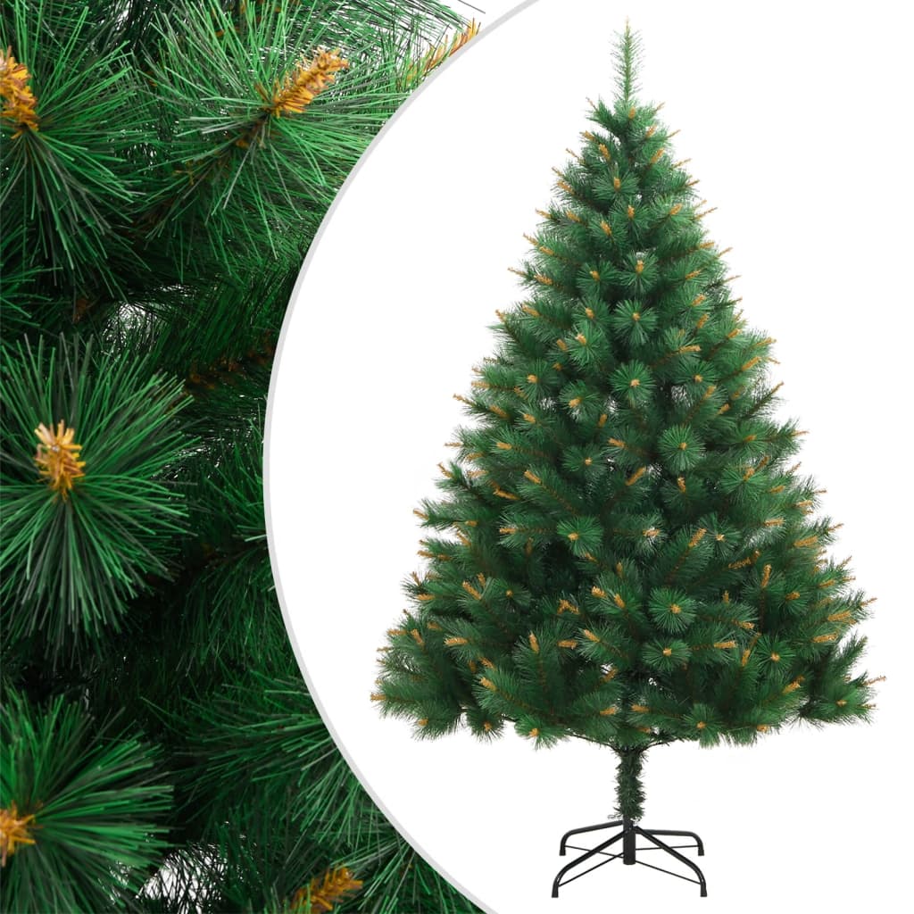 Berkfield Artificial Hinged Christmas Tree with Stand 120 cm