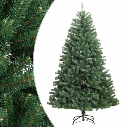 Berkfield Artificial Hinged Christmas Tree with Stand Green 180 cm
