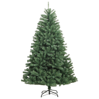 Berkfield Artificial Hinged Christmas Tree with Stand Green 180 cm