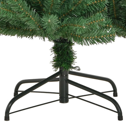 Berkfield Artificial Hinged Christmas Tree with Stand Green 180 cm