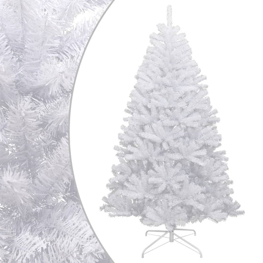 Berkfield Artificial Hinged Christmas Tree with Flocked Snow 120 cm