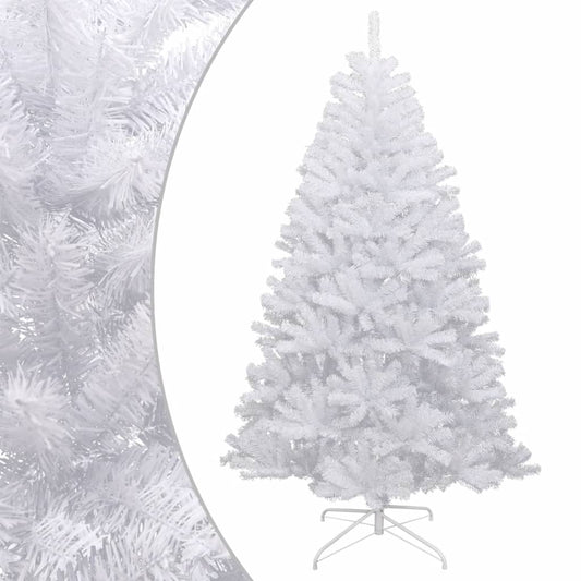 Berkfield Artificial Hinged Christmas Tree with Flocked Snow 210 cm