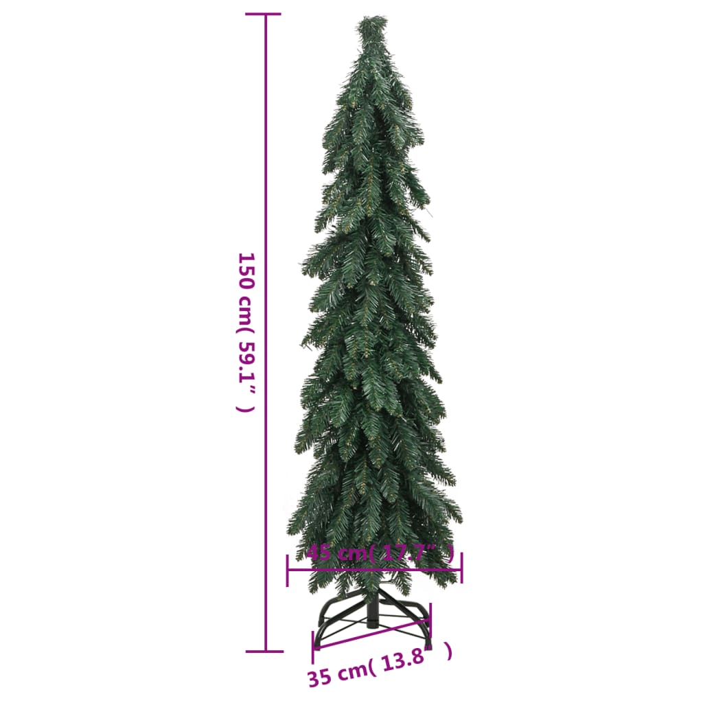 Berkfield Artificial Christmas Tree with 80 LEDs 150 cm