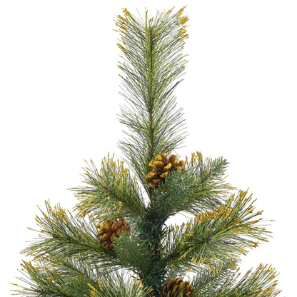 Berkfield Artificial Hinged Christmas Tree with Cones 120 cm
