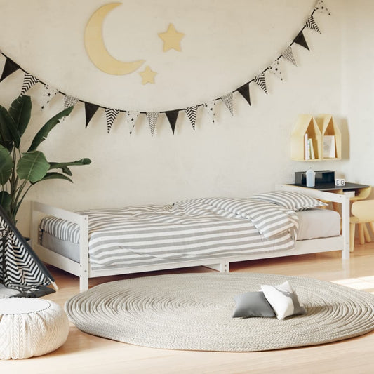 Berkfield Kids Bed Frame White 80x200 cm Solid Wood Pine
