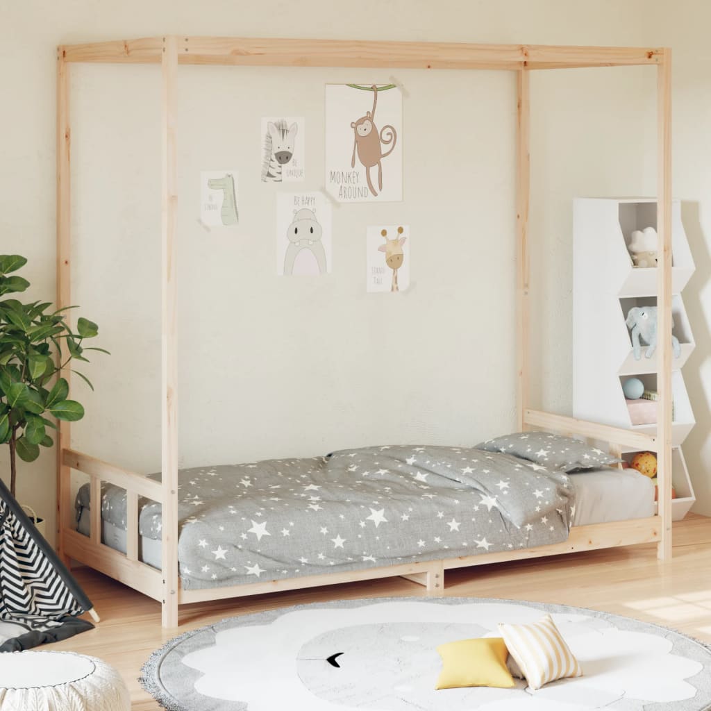 Berkfield Kids Bed Frame 90x190 cm Solid Wood Pine