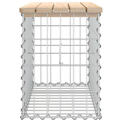 Berkfield Garden Bench Gabion Design 63x31.5x42 cm Solid Wood Pine