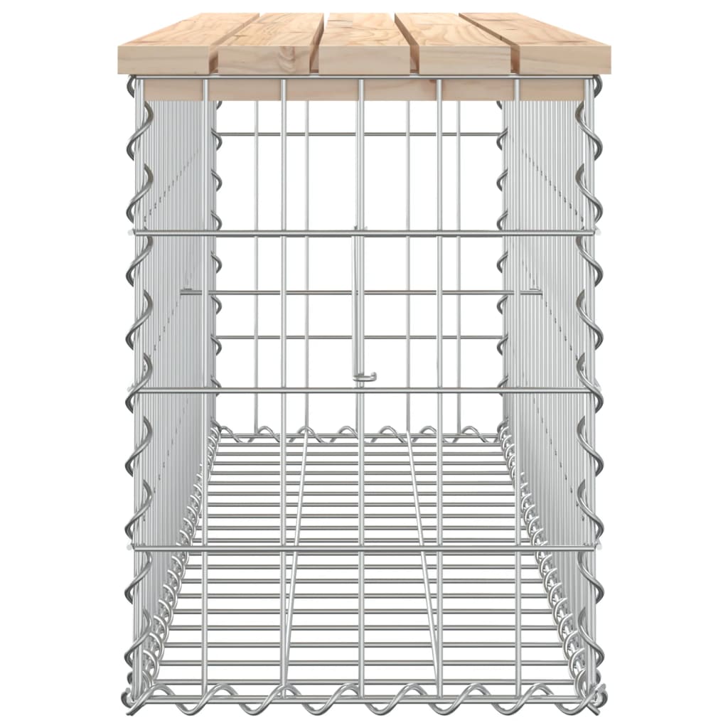 Berkfield Garden Bench Gabion Design 103x31.5x42 cm Solid Wood Pine
