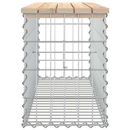 Berkfield Garden Bench Gabion Design 103x31.5x42 cm Solid Wood Pine