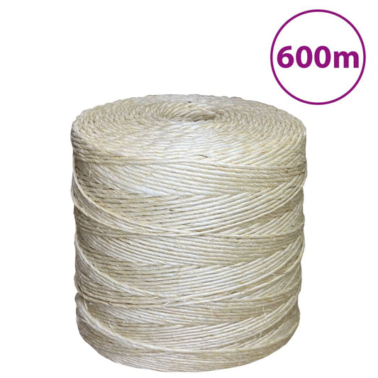 Berkfield Rope 100% Sisal 2 mm 600 m