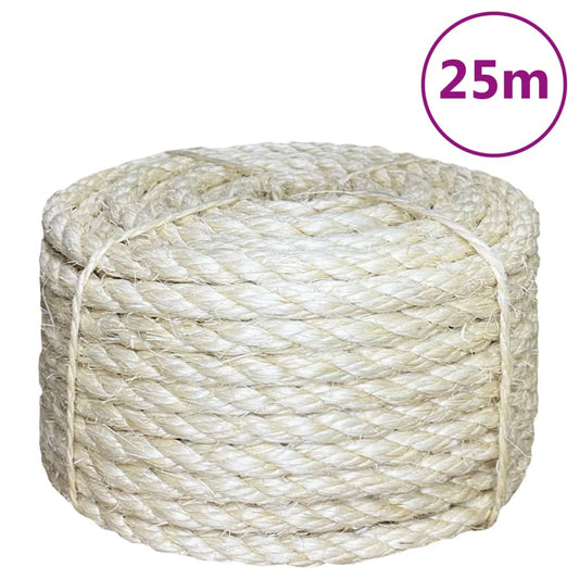 Berkfield Rope 100% Sisal 12 mm 25 m