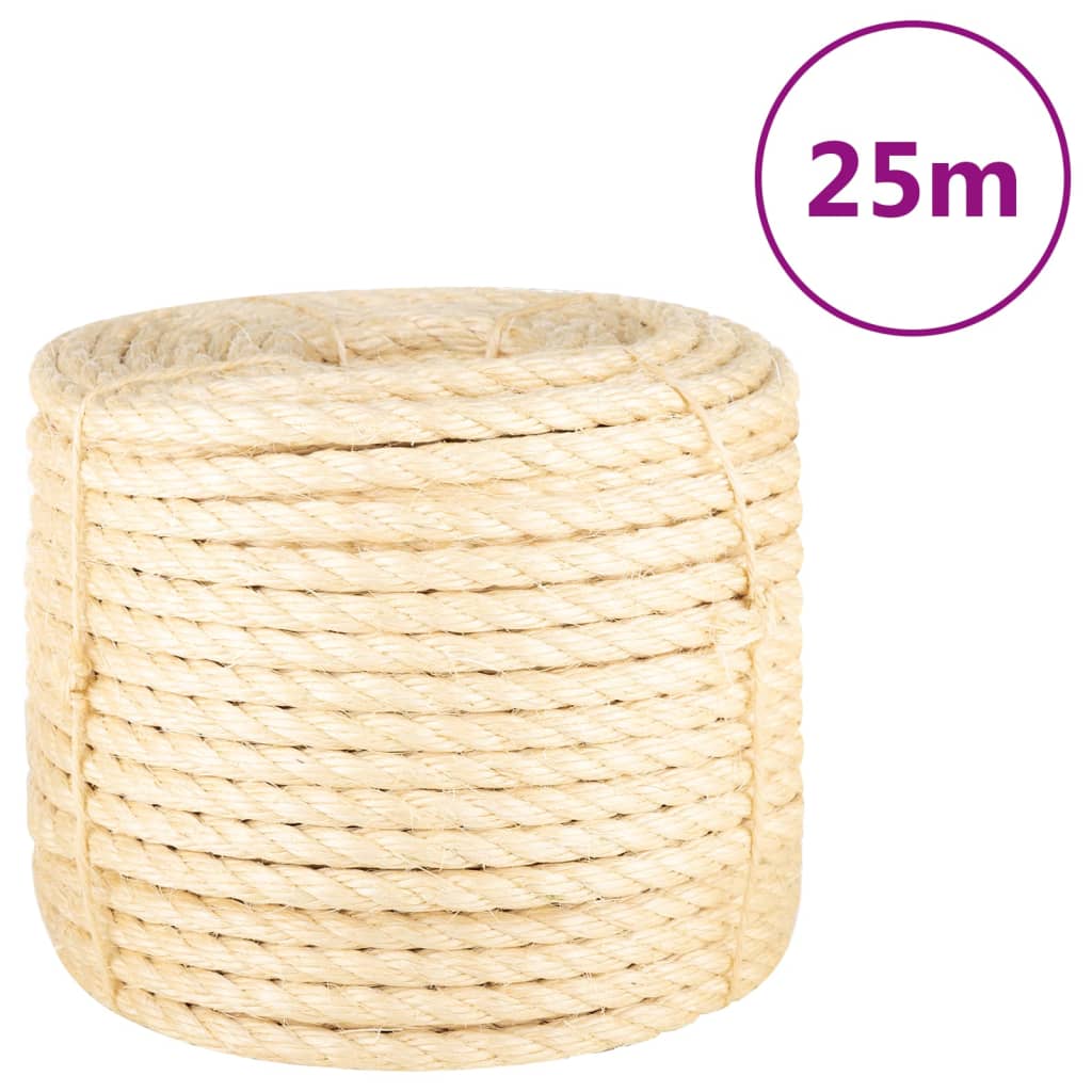 Berkfield Rope 100% Sisal 14 mm 25 m