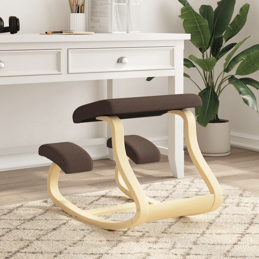 Berkfield Kneeling Chair Brown 48x71x51 cm Birch Plywood