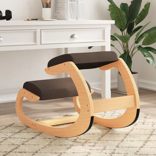 Berkfield Kneeling Chair Brown 55x84x55 cm Birch Plywood