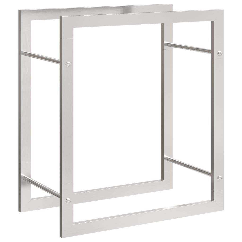 Berkfield Firewood Rack 50x28x56 cm Stainless Steel