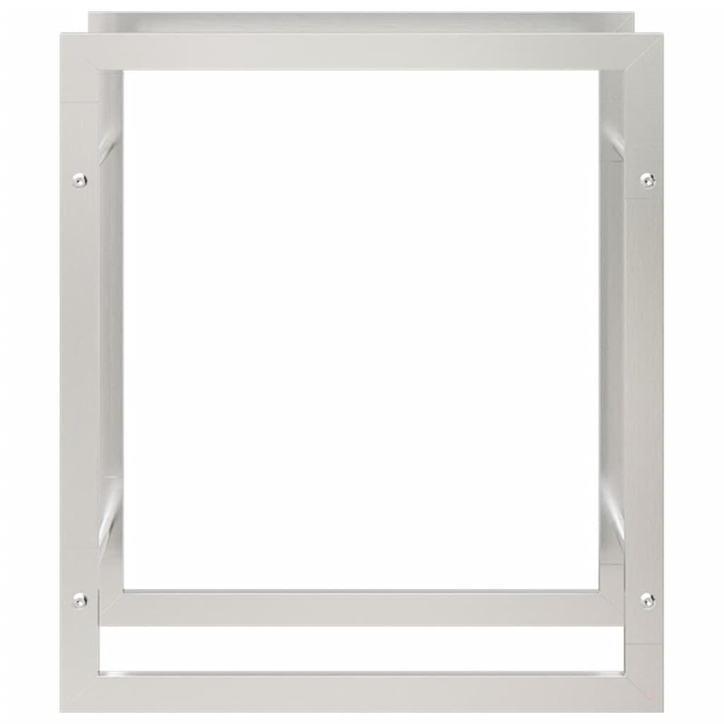 Berkfield Firewood Rack 50x28x56 cm Stainless Steel