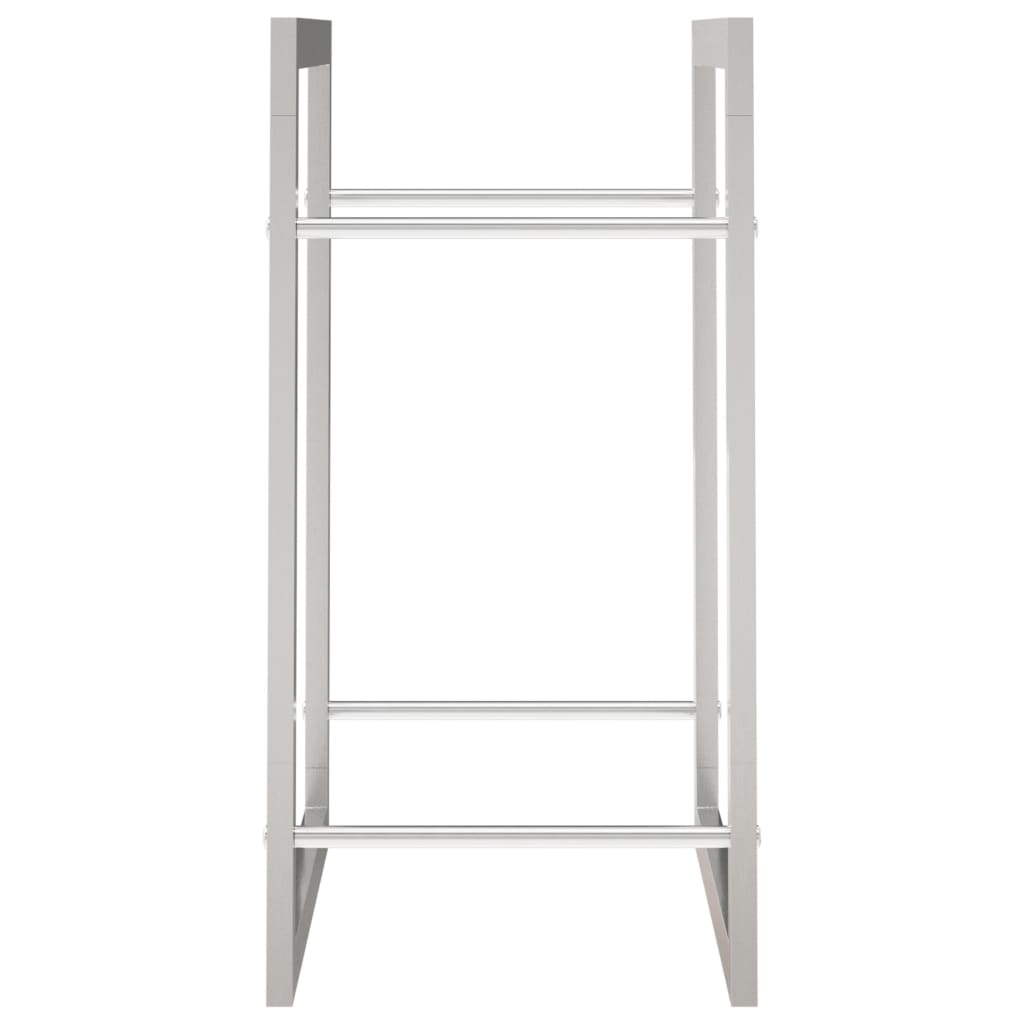 Berkfield Firewood Rack 50x28x56 cm Stainless Steel