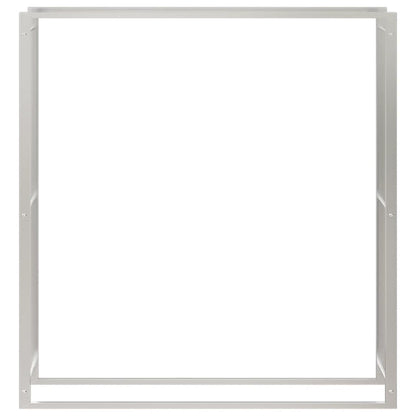 Berkfield Firewood Rack 110x28x116 cm Stainless Steel