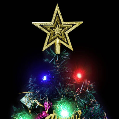 Berkfield Mini Artificial Christmas Tree with 30 LEDs Green 60 cm