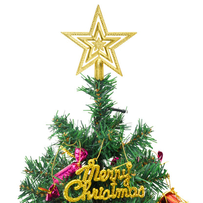 Berkfield Mini Artificial Christmas Tree with 30 LEDs Green 60 cm