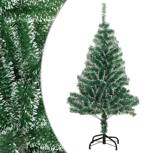 Berkfield Artificial Christmas Tree with Flocked Snow Green 150 cm