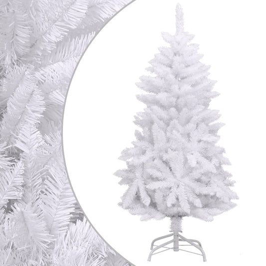 Berkfield Artificial Hinged Christmas Tree with Stand White 150 cm