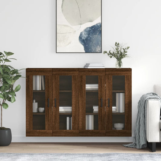 Berkfield Wall Mounted Cabinets 2 pcs Brown Oak Engineered Wood